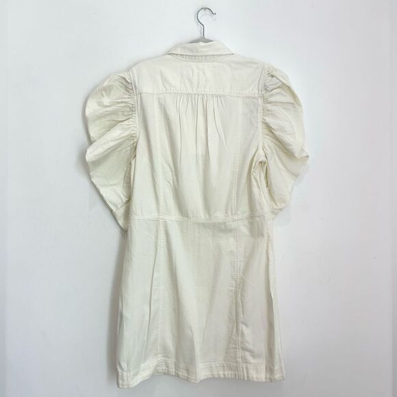 NWT $398 FRAME Gillian Puff Sleeve Mini Dress - Picture 8 of 12